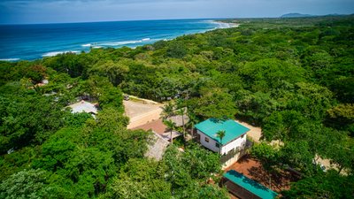 Aerial view of Johnny's Beach Bungalow near Playa Avellanas, Guanacaste