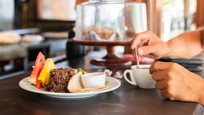 Costa Rican meals prepared at Johnny's Beach Bungalow