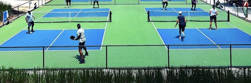 Pickleball courts at Hacienda Pinilla in Guanacaste, ten minutes from Johnny's Beach Bungalow