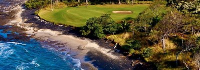 The oceanfront golf course at Hacienda Pinilla, ten minutes from Johnny's Beach Bungalow on Playa Avellanas, Guanacaste, Costa Rica
