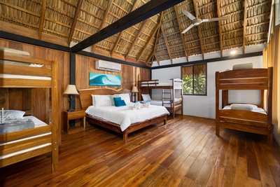 Breezy Tiki Hut room at Johnny's Beach Bungalow, Playa Avellanas