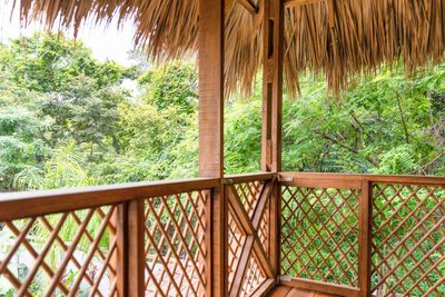 Breezy Tiki Hut room at Johnny's Beach Bungalow, Playa Avellanas